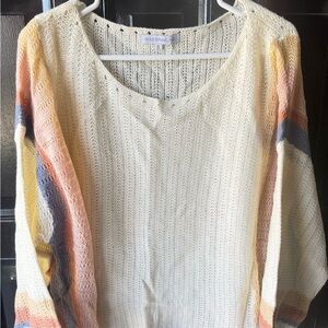 Miss Sparkle Women's Colorful Knit Sweater